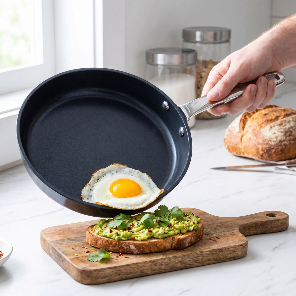12-Piece Ceramic Nonstick Cookware Set for Home