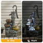 32'' H Large Outdoor Fountain with Vintage Pump