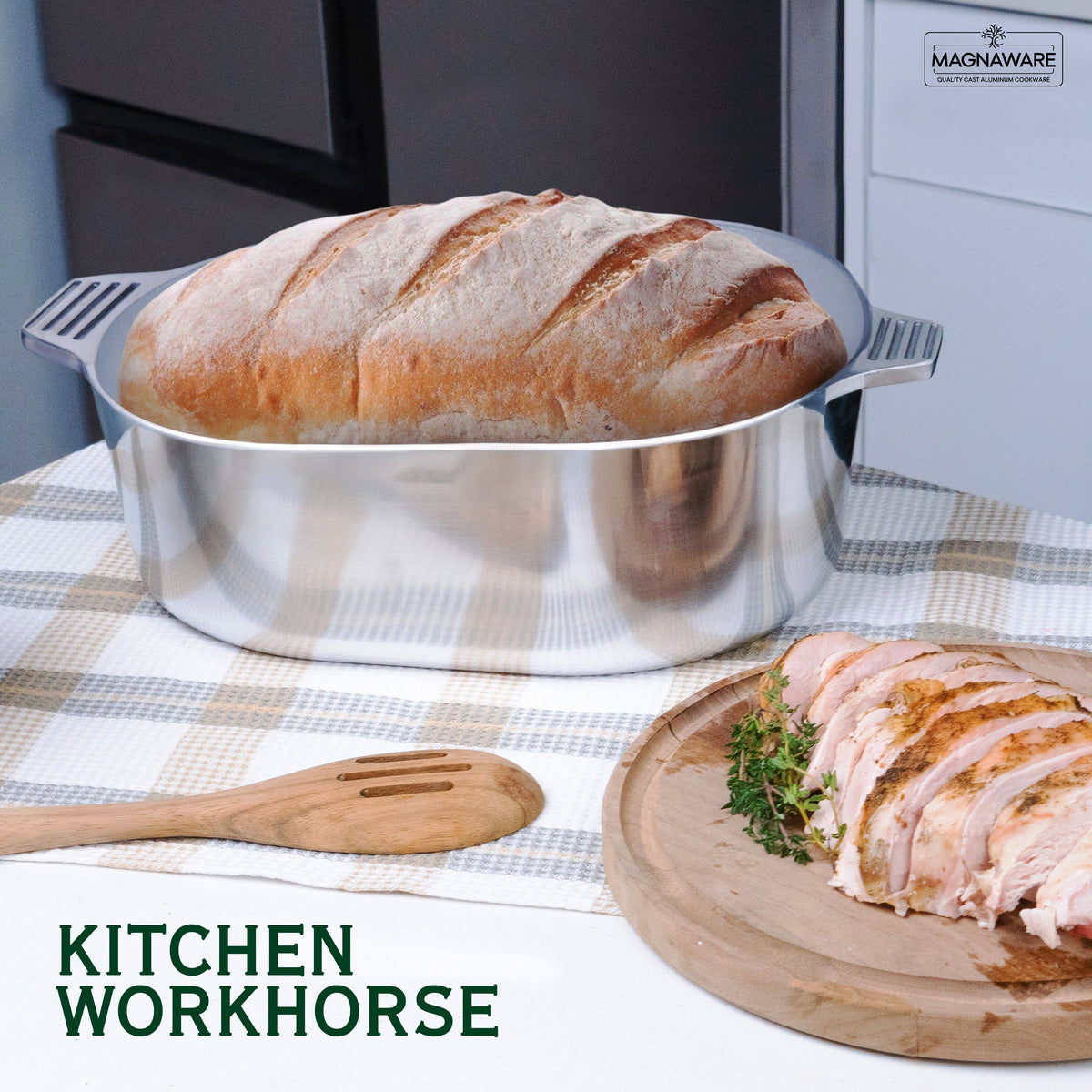 8-Quart Oval Dutch Oven with Lid for Cooking