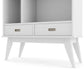 Draper Mid Century Wide Bookcase Storage Unit