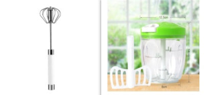 Semi Automatic Stainless Steel Hand Pressure Egg Whisk