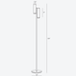Gemini Modern Floor Lamp for Home Interior Lighting