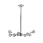 Modern 9-Light Chrome Crystal Chandelier for Home
