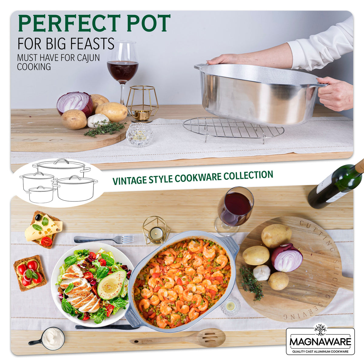 8-Quart Oval Dutch Oven with Lid for Cooking
