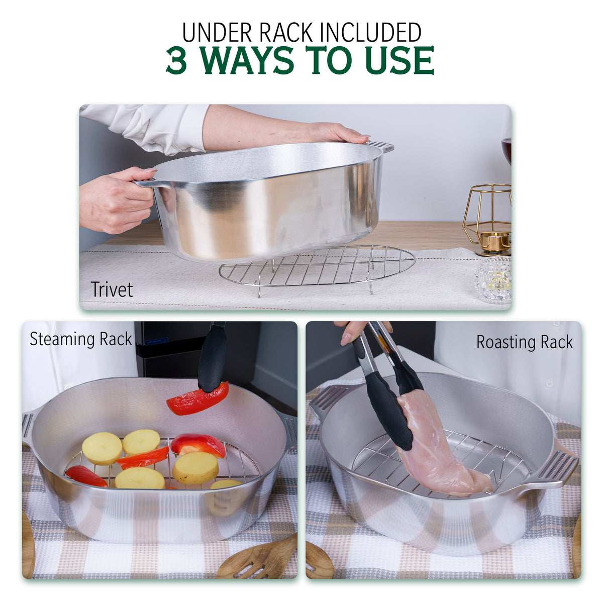 8-Quart Oval Dutch Oven with Lid for Cooking