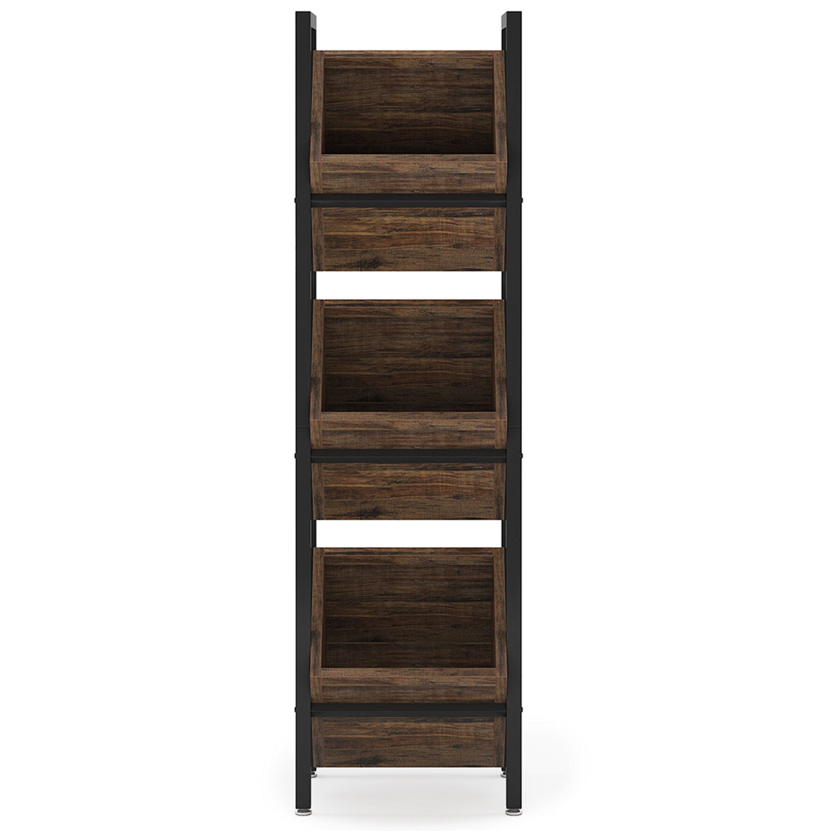 3-Tier Angled Basket Stand for Kitchen Storage
