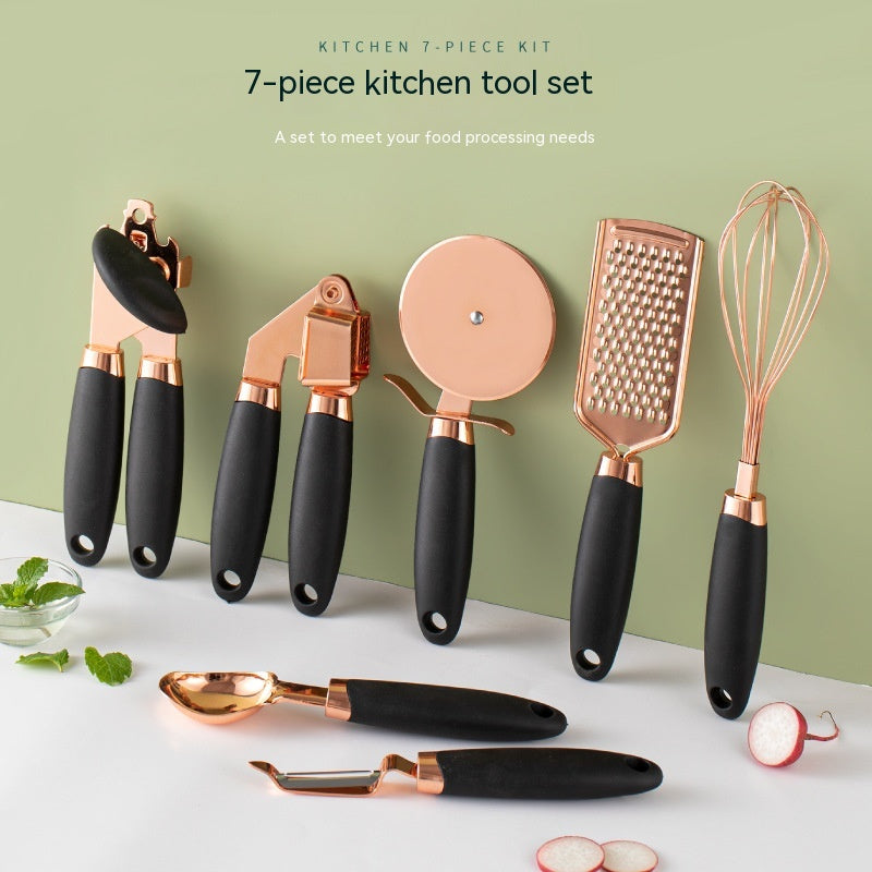 Copper Plated Kitchen Peeler Gadget Set for Home