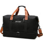 Nylon Duffel Bag for Travel – Large Capacity, Foldable, Shoe Compartment – Men & Women