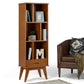 Draper Mid Century Wide Bookcase Storage Unit