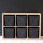 Sculpted Storage Bins with Lids Set of Three
