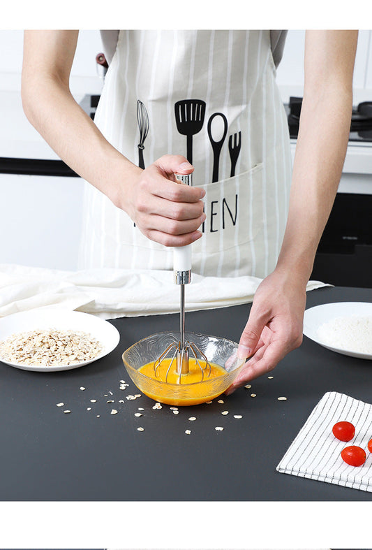 Semi Automatic Stainless Steel Hand Pressure Egg Whisk