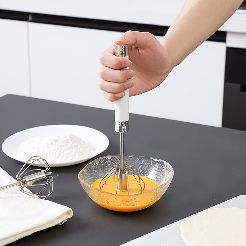 Semi Automatic Stainless Steel Hand Pressure Egg Whisk