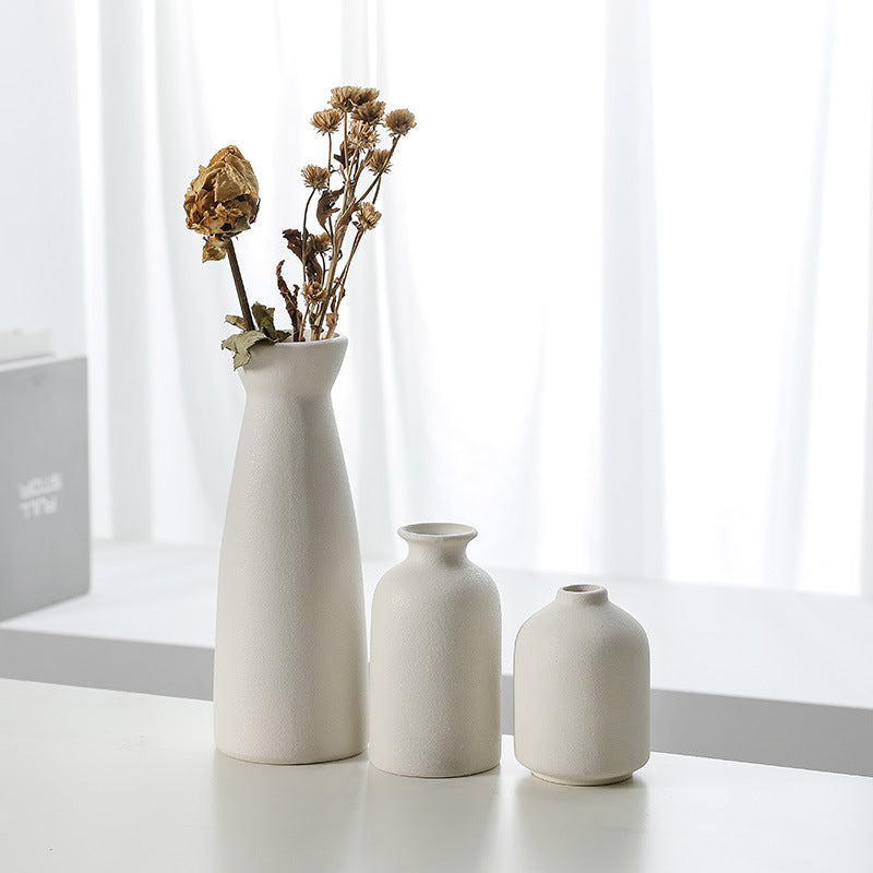 Modern Ceramic Decorative Flower Vase Set of Three