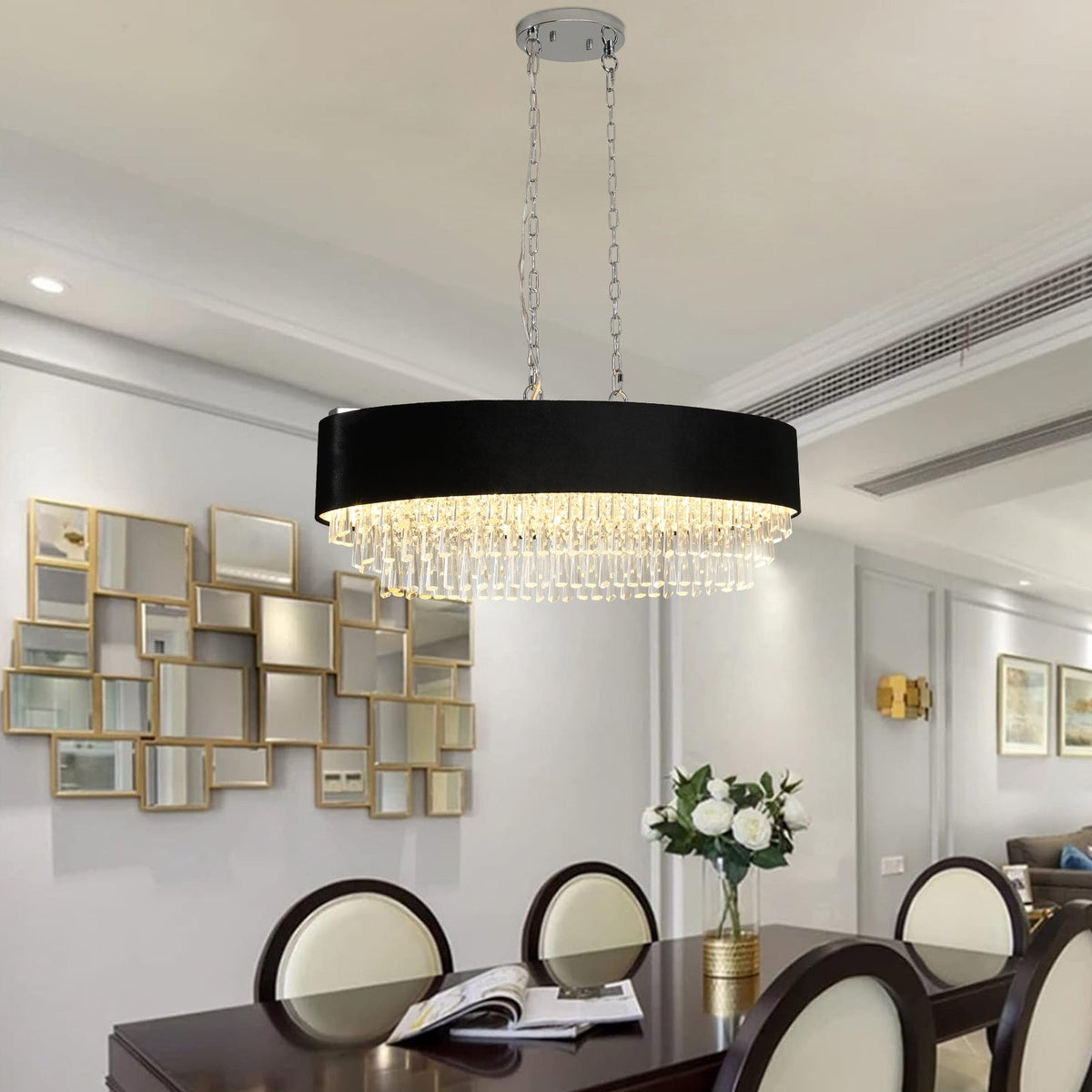 Modern Crystal Chandelier for Luxury Living Room Decor