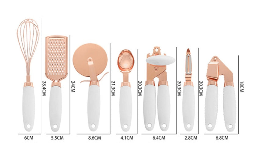 Copper Plated Kitchen Peeler Gadget Set for Home