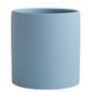 Nordic Colorful Ceramic Cylindrical Planter with Drainage Tray