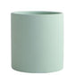 Nordic Colorful Ceramic Cylindrical Planter with Drainage Tray