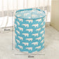 Foldable Cotton Linen Laundry Basket for Home Storage