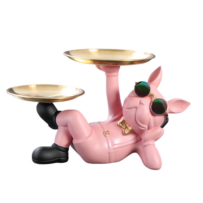 Cute French Bulldog Resin Figurine for Table Decor