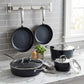 12-Piece Ceramic Nonstick Cookware Set for Home