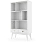 Draper Mid Century Wide Bookcase Storage Unit