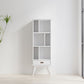 Draper Mid Century Wide Bookcase Storage Unit