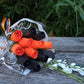 Halloween Wooden Rose Bouquet – Black & Orange