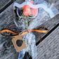 Halloween Wooden Rose Bouquet – Black & Orange
