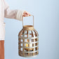 Decorative Lantern With Handle Wooden Lantern For Indoor Outdoor Home Garden Wedding