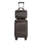 14' & 20' ABS Spinner Wheel Luggage Set with Cosmetic Case
