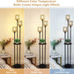 Boho Three Light Floor Lamp with Shelves