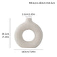 Unglazed Spotted Ceramic Vase for Modern Home Decor