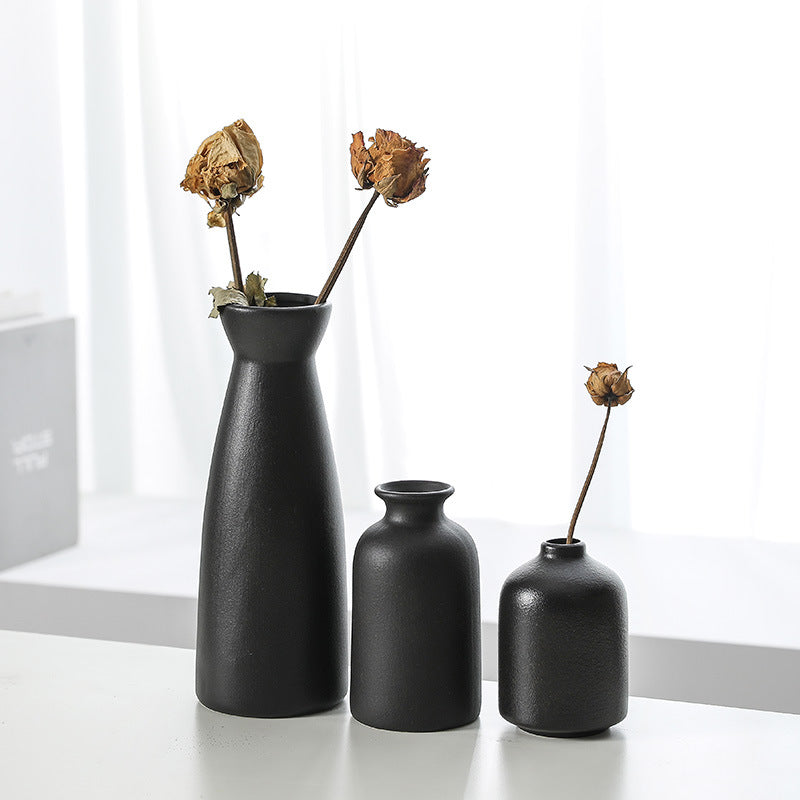 Modern Ceramic Decorative Flower Vase Set of Three