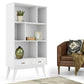 Draper Mid Century Wide Bookcase Storage Unit