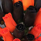 Halloween Wooden Rose Bouquet – Black & Orange