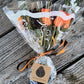 Halloween Wooden Rose Bouquet – Black & Orange