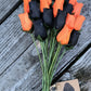 Halloween Wooden Rose Bouquet – Black & Orange