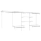 4-8 Feet Closet Organizers and Storage System with Hanging Rod for Laundry Bedroom