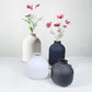 Matte Black Metal Vase for Dried Flowers Decor