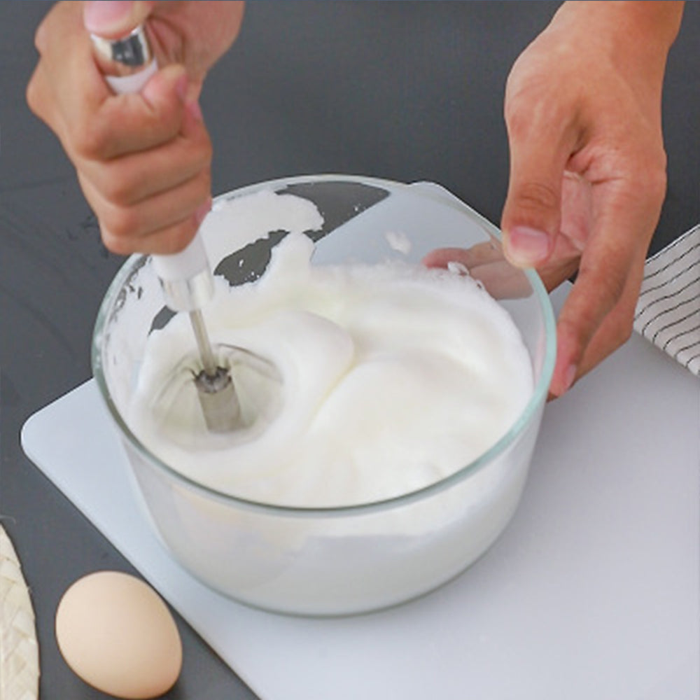 Semi Automatic Stainless Steel Hand Pressure Egg Whisk