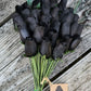 Halloween Wooden Rose Bouquet – All Black