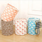 Foldable Cotton Linen Laundry Basket for Home Storage