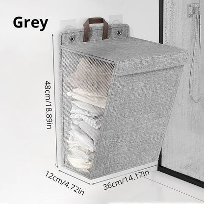 Foldable Wall Hanging Laundry Basket for Home Dorms