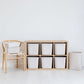 Sculpted Storage Bins with Lids Set of Three