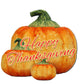 Happy Thanksgiving Pumpkins Halloween Door Decor by G. DeBrekht - Thanksgiving Halloween Decor - 8158414-2GH