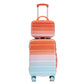 2 Pc PC Spinner Wheel Luggage Set with Gradient Color and Lock