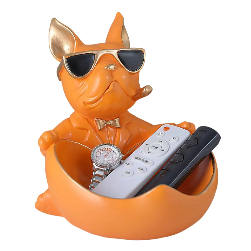 Cute French Bulldog Resin Figurine for Table Decor