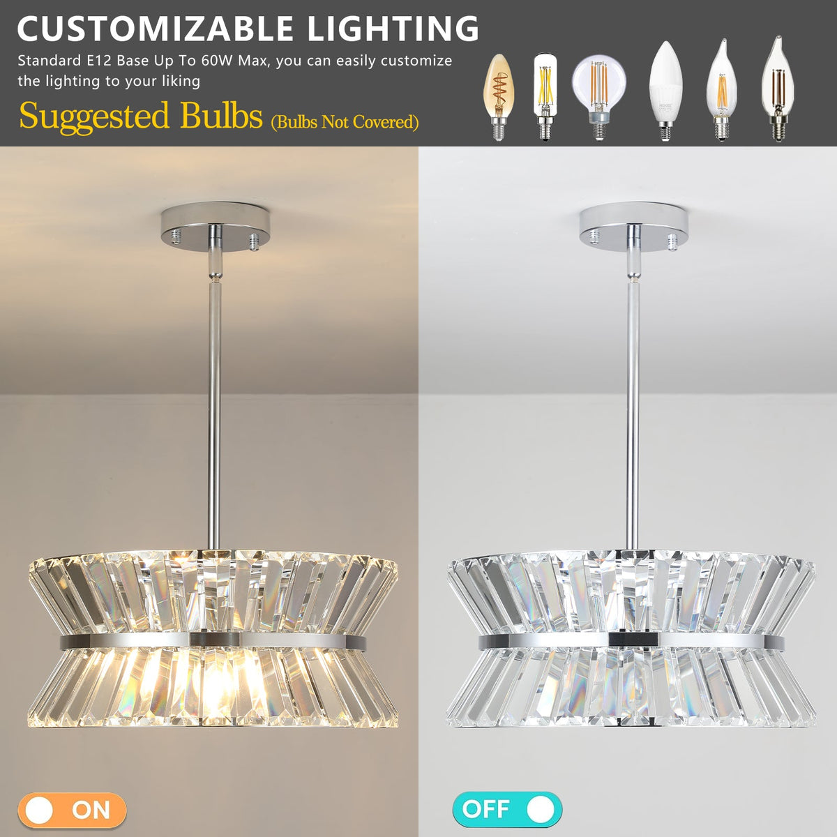 Modern Round Crystal Chandelier for Luxury Home Decor