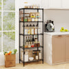 5-Tier Metal Storage Shelving Unit with V-Shaped Rack