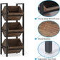 3-Tier Angled Basket Stand for Kitchen Storage